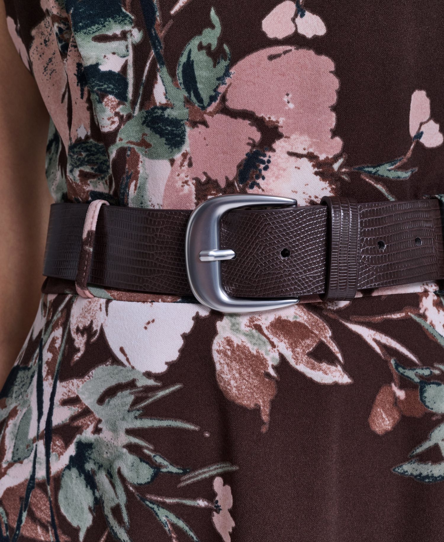 Women's Floral-Print A-Line Midi Dress