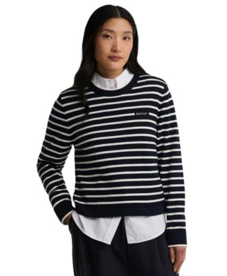 Women's Emmy Knit Striped Crewneck Long-Sleeve Sweater
