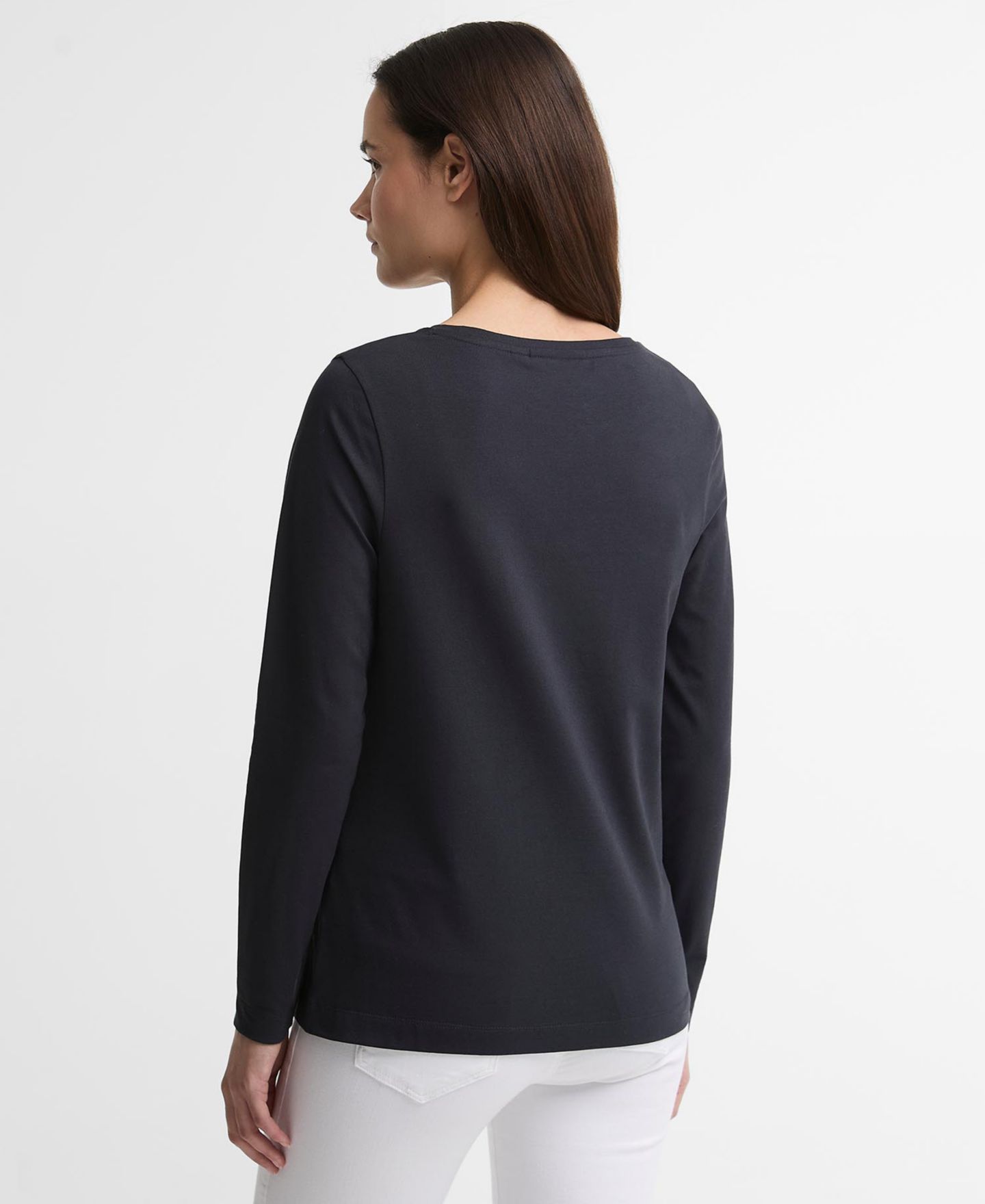 Женская футболка Barbour Hedley Graphic Crewneck, цвет: Тёмный тёмно-синий — фото 5