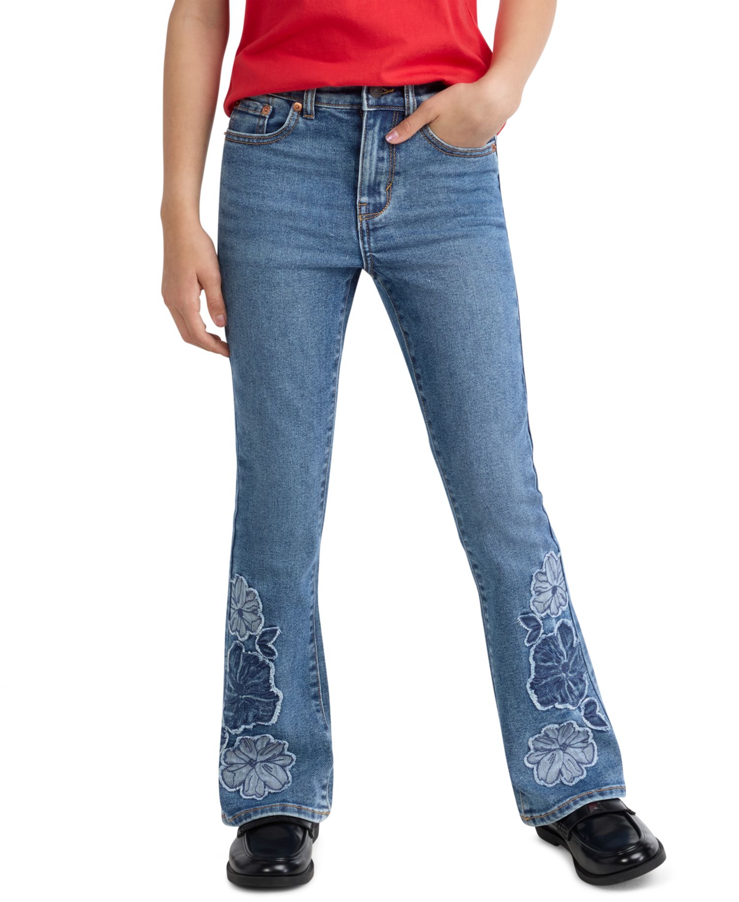 Girls' 7-16 726™ Frayed Flowers Flare Jeans