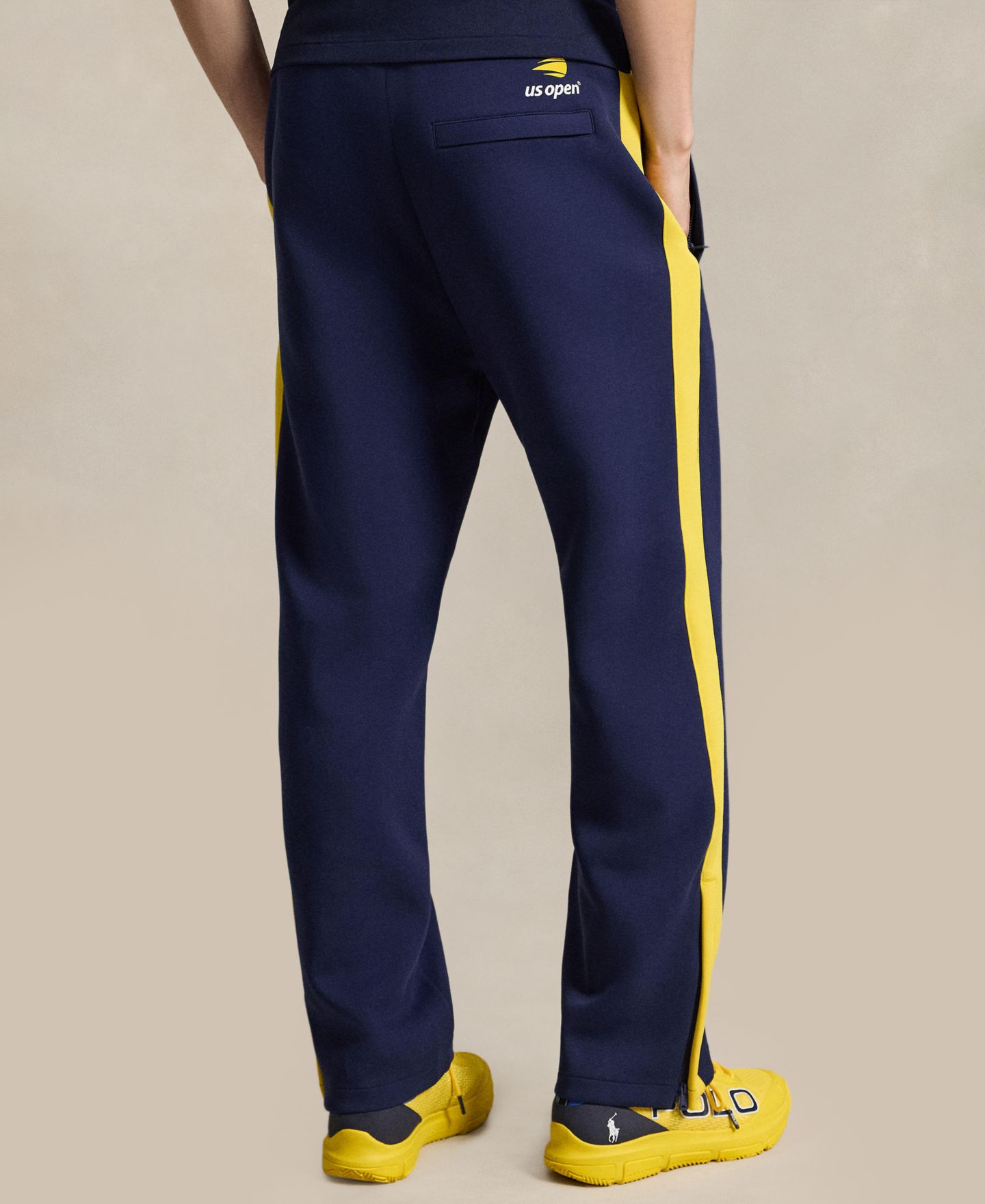 Мужские брюки Polo Ralph Lauren US Open Ball Crew Track Pants, цвет: Тёмно-синий разноцветный — фото 4