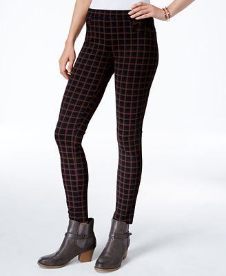 sanctuary red plaid leggings