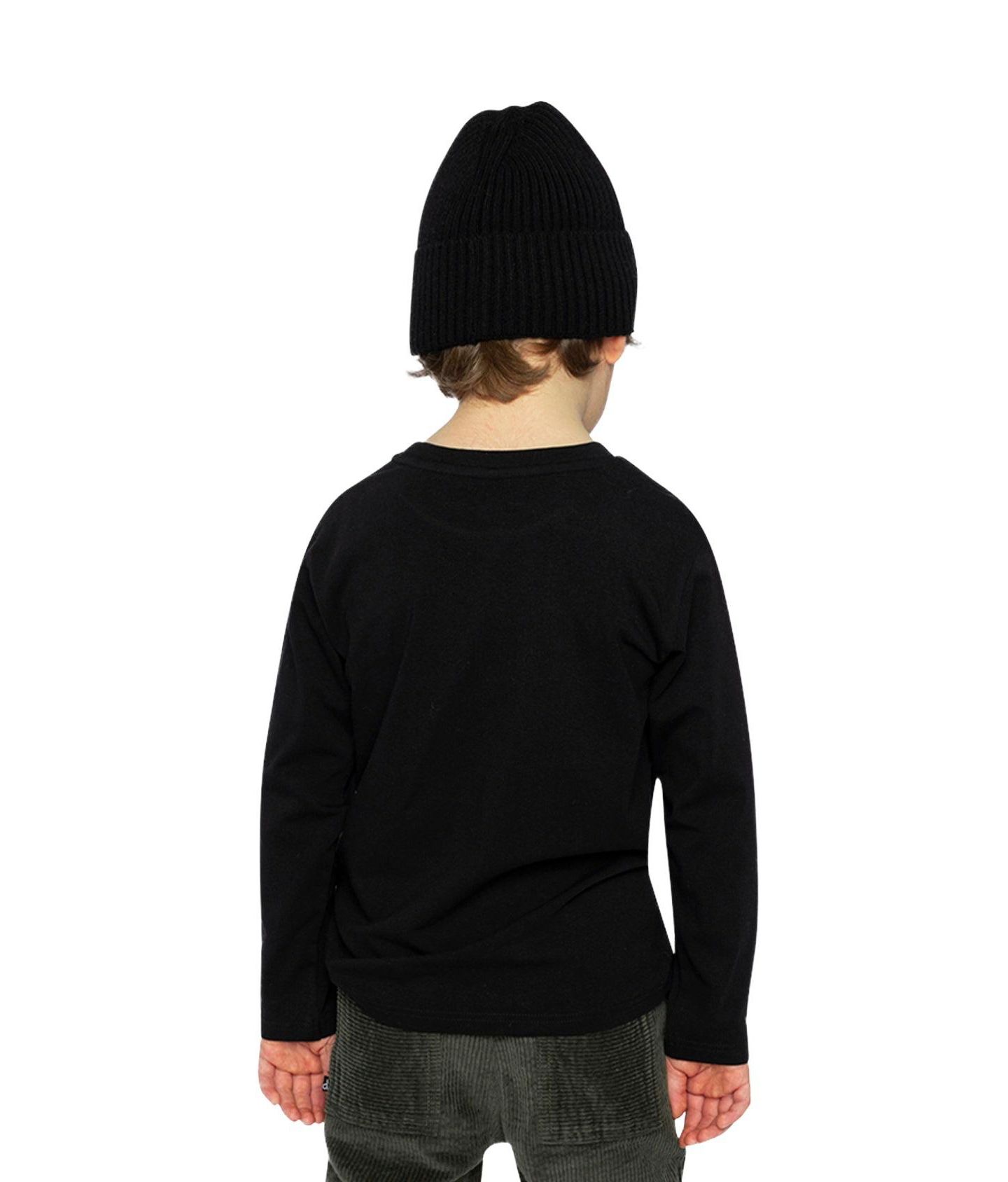 Футболка Deux par Deux Long Sleeve Organic Cotton для мальчиков, цвет: Чёрный / Красный — фото 6