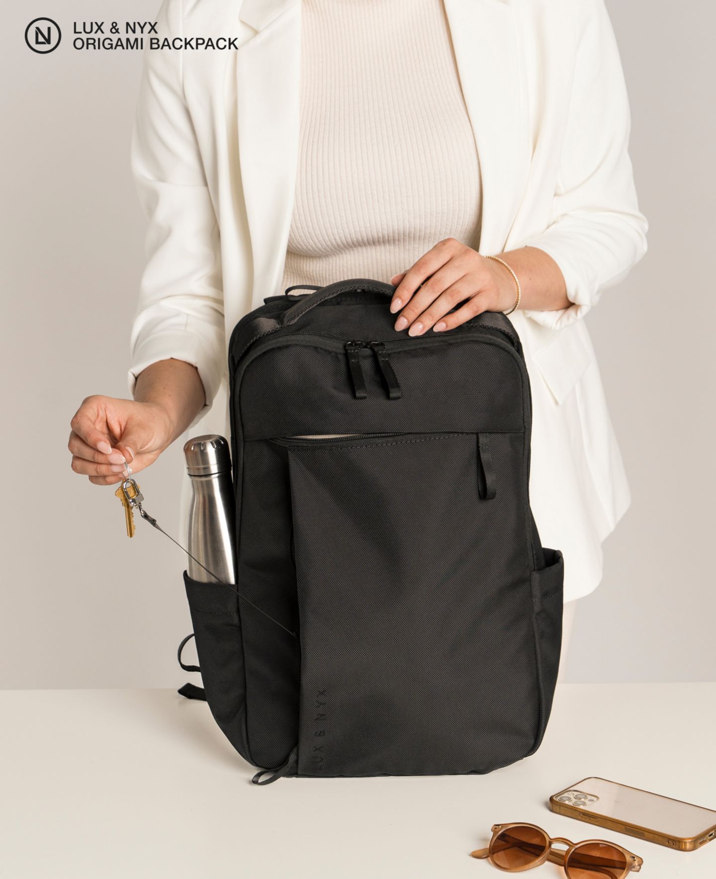 Рюкзак Lux & Nyx Purpose 16" Laptop - Laptop Bag, цвет: Чёрный — фото 8