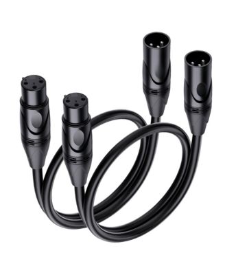 21 AWG Oxygen-Free Copper XLR Microphone Cables, 2-Piece