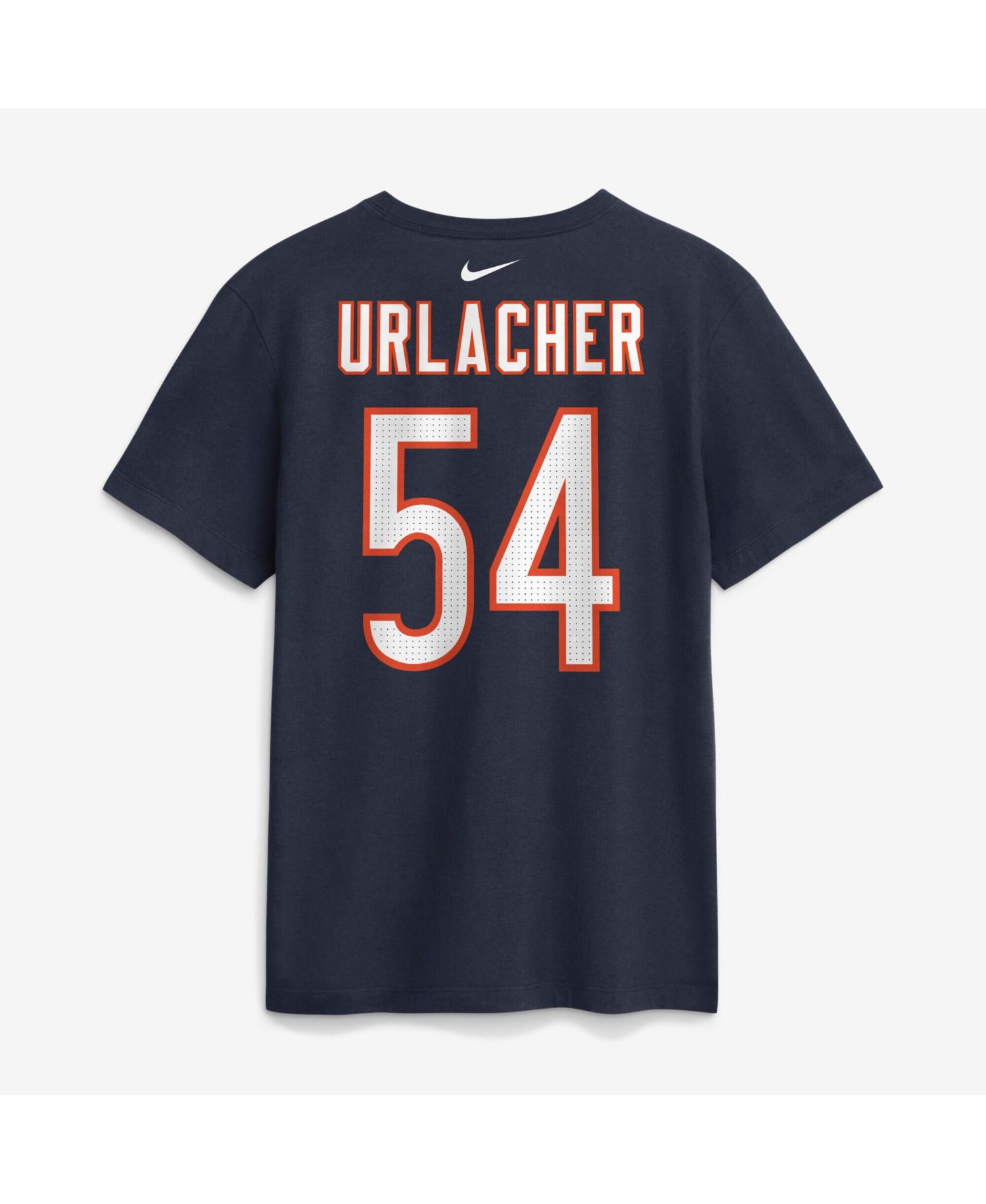 Men's Brian Urlacher Navy Chicago Bears Retired Name & Number T-Shirt