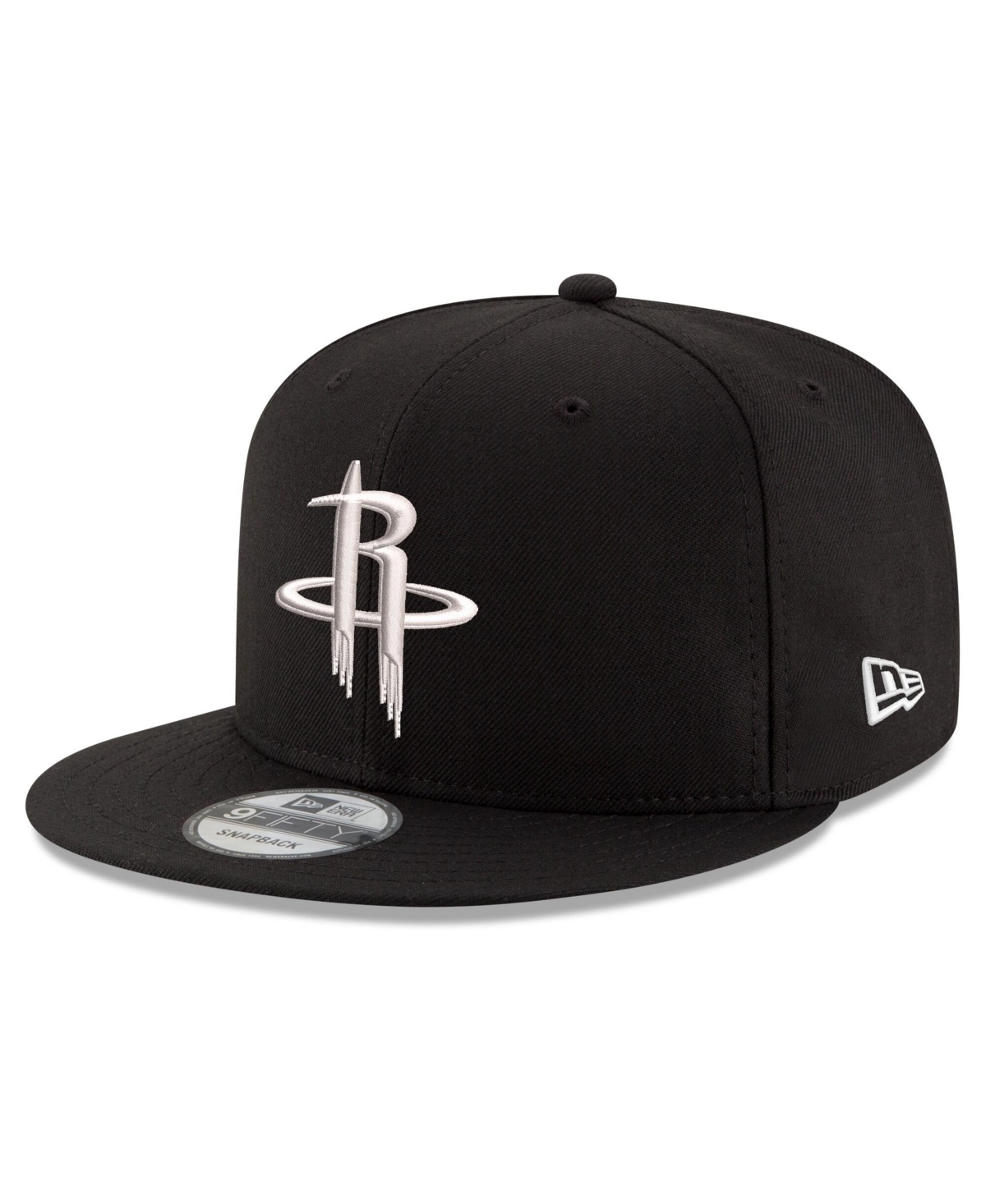 New Era Men's Black Houston Rockets 9FIFTY Snapback Hat - Black