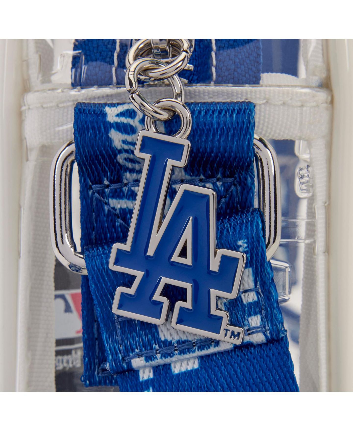 Женская сумка Loungefly Los Angeles Dodgers Clear All Over Logo Crossbody — фото 2