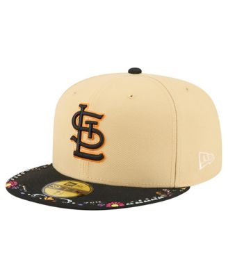 Men's Light Beige St. Louis Cardinals Two-Tone Embroidered Visor 59FIFTY Fitted Hat