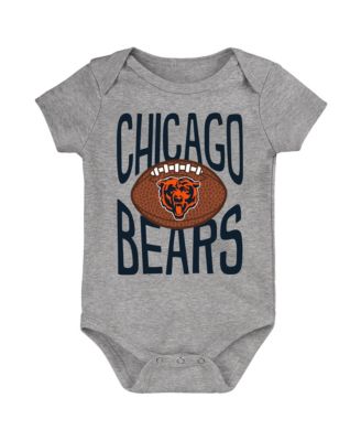 Baby Boys and Girls Gray Chicago Bears For the Ball Bodysuit