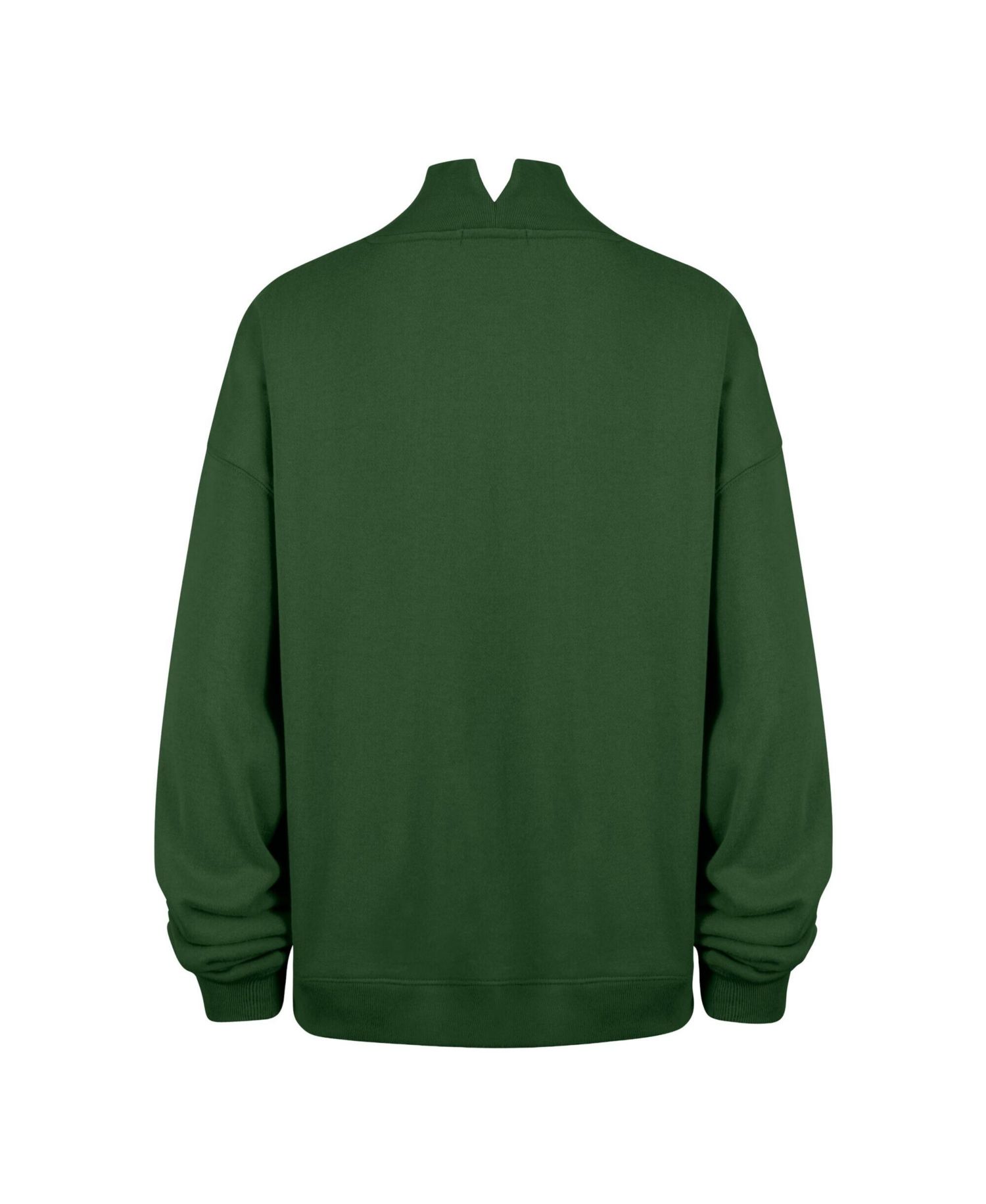 47 Brand Women's Green Green Bay Packers Oversized Vantage Mock Neck Sweatshirt