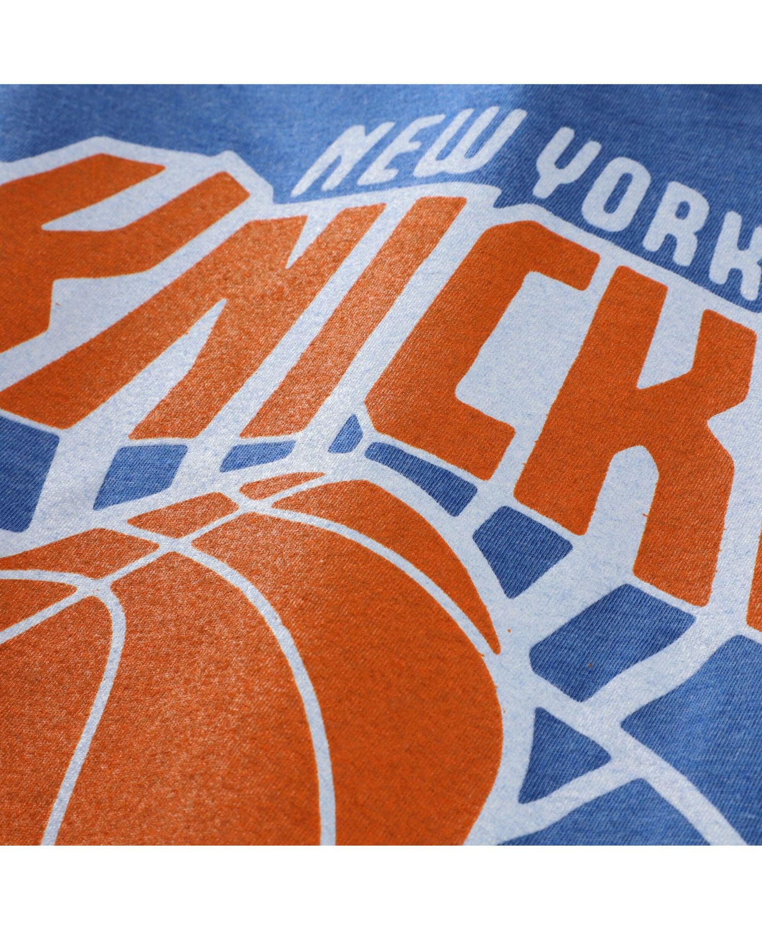 Men's and Women's Blue New York Knicks Logo Tri-Blend T-Shirt