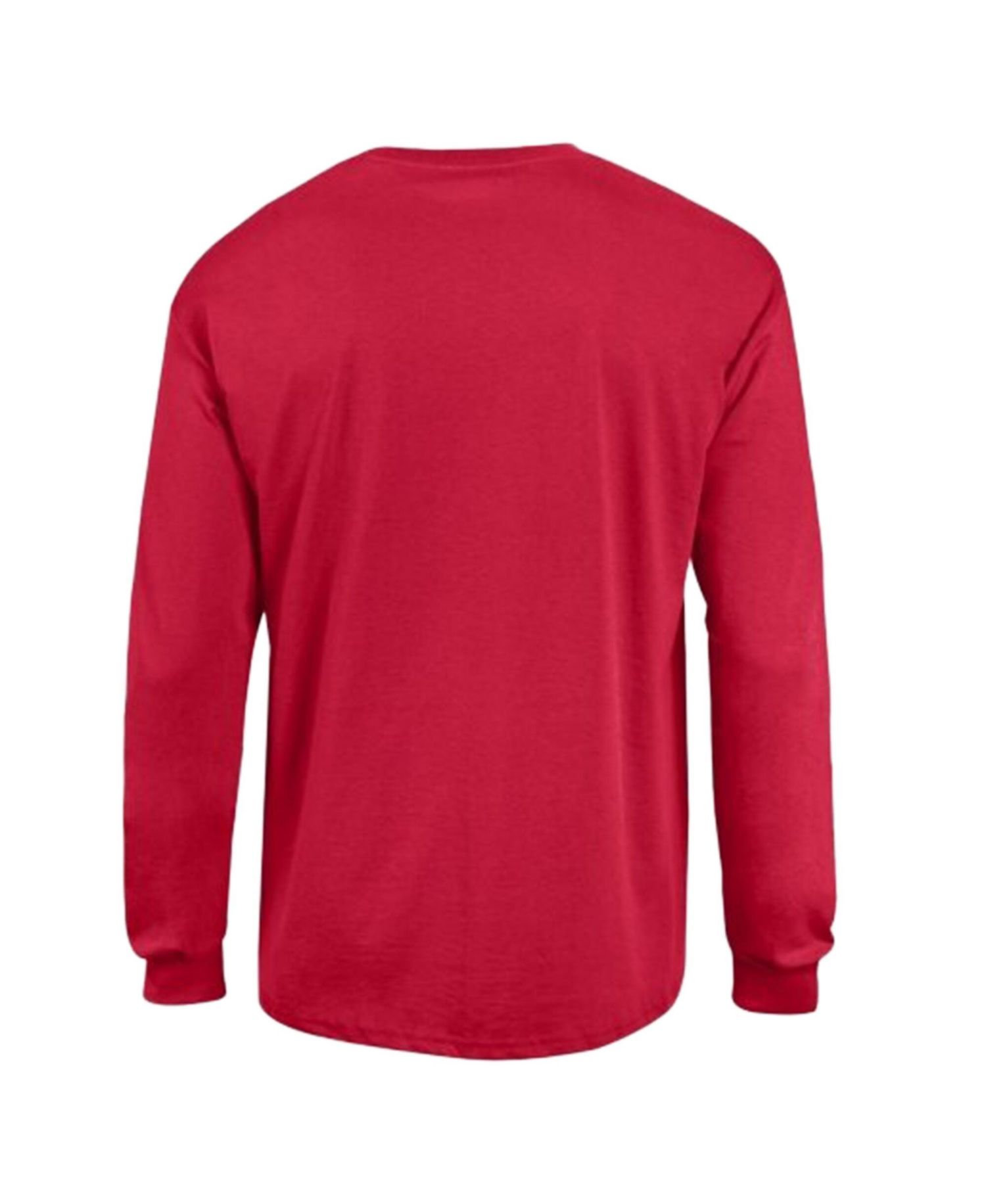 Men's Red New York Giants Arch Over Logo Long Sleeve T-Shirt