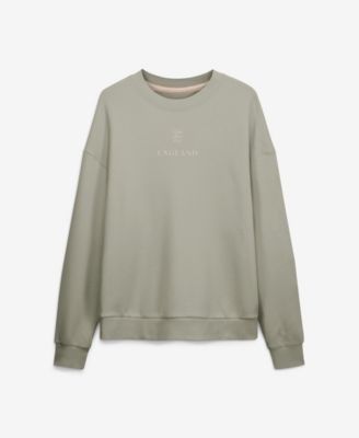 Men's Khaki England National Team Oversized Muted Centre Sweatshirt