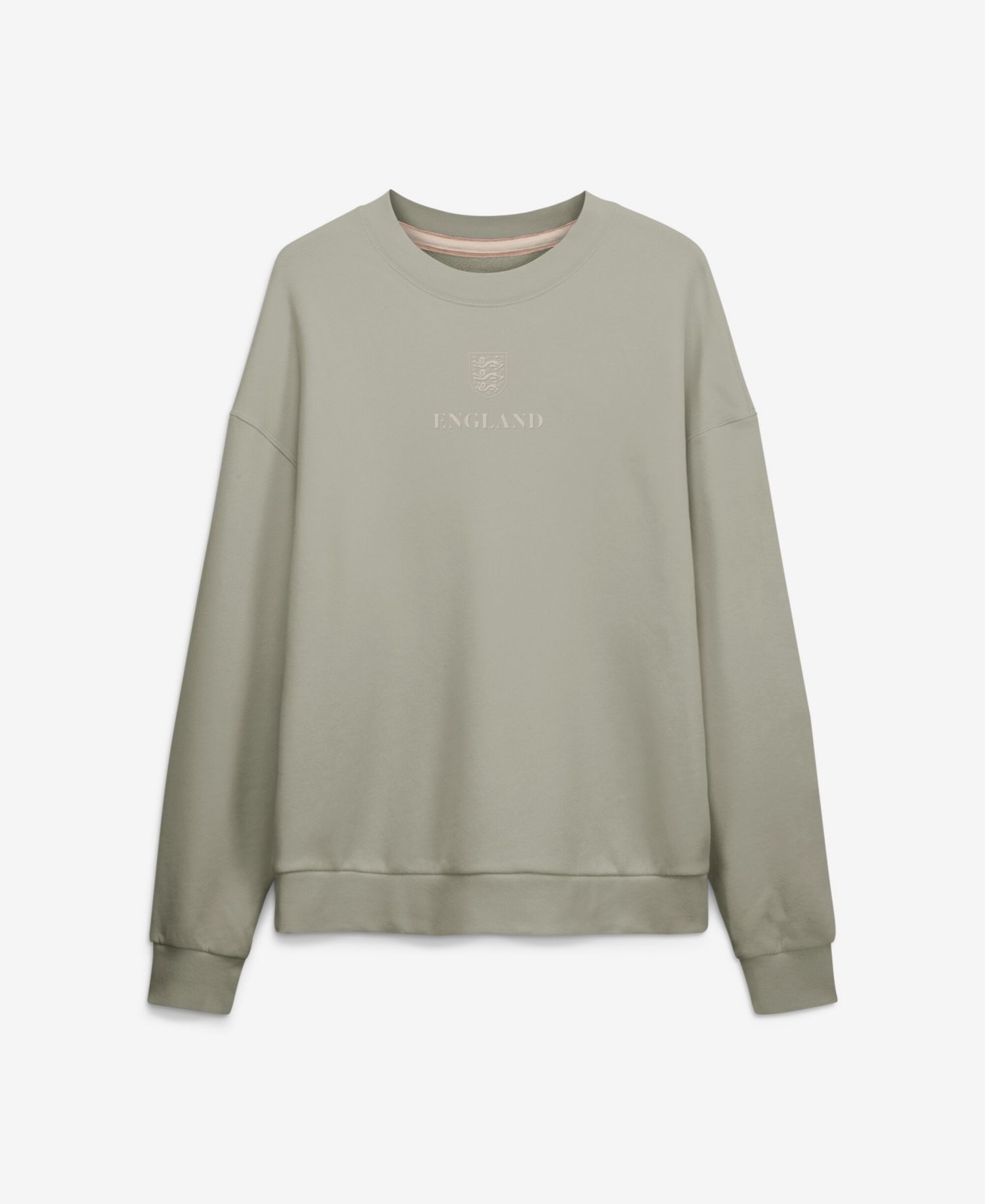 Men's Khaki England National Team Oversized Muted Centre Sweatshirt