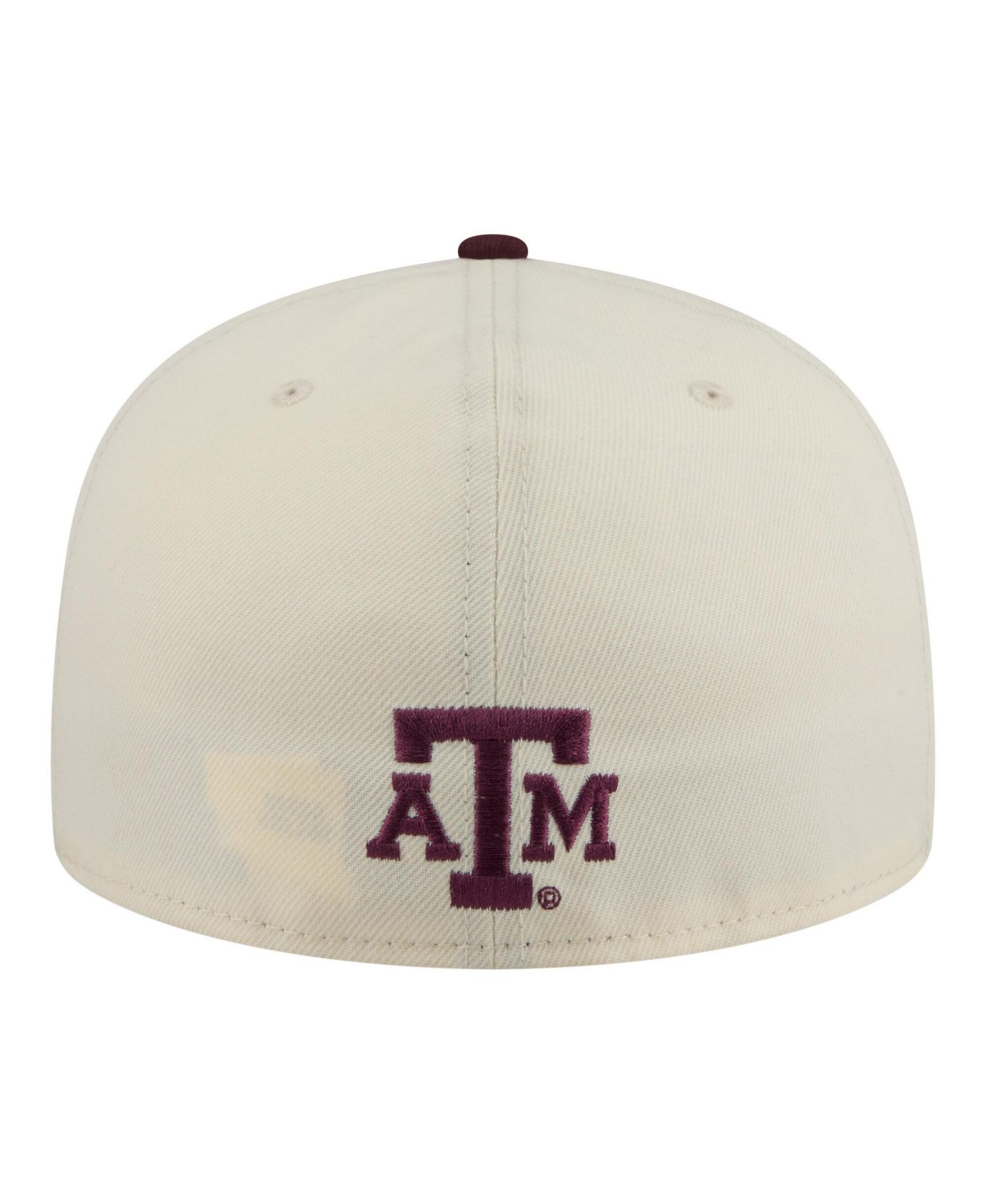 Men's Cream/Maroon Texas A&M Aggies Two-Tone Script 59FIFTY Fitted Hat