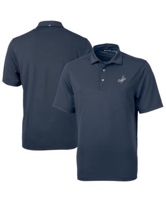 Cutter Buck Men's Navy Los Angeles Dodgers Virtue Eco Pique Polo Shirt