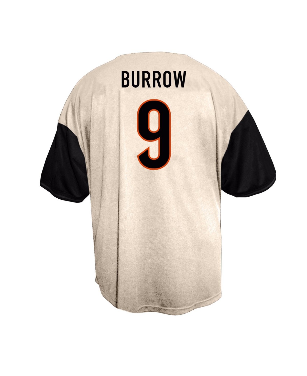 Fanatics Men's Joe Burrow Cream Cincinnati Bengals Big Tall Baseball Button-Up Shirt