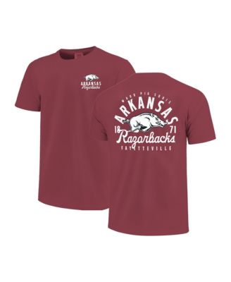 Big Boys and Girls Cardinal Arkansas Razorbacks Comfort Colors Mascot Overlay T-Shirt