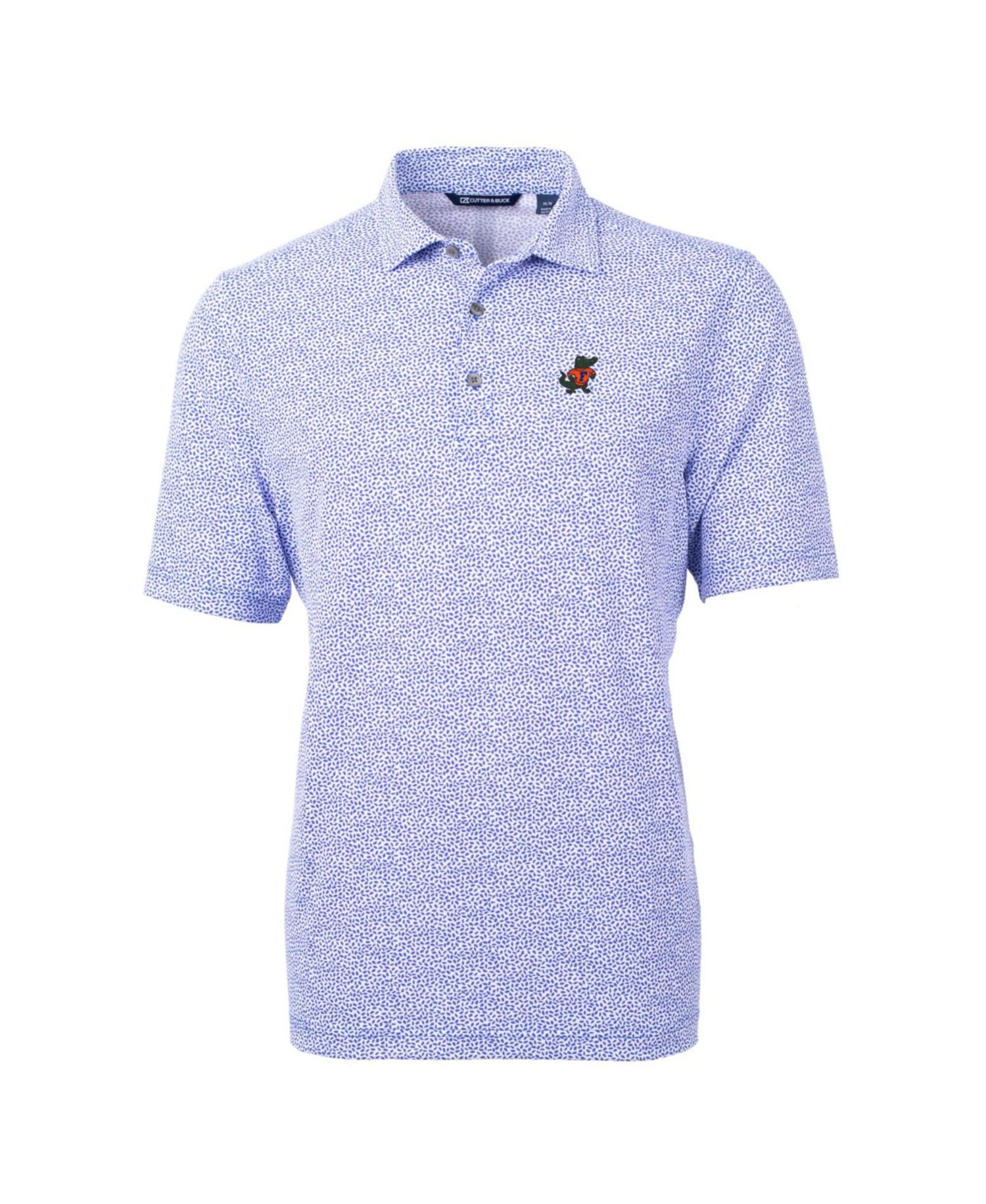 Cutter Buck Men's Royal Florida Gators Virtue Eco Pique Botanical Polo Shirt