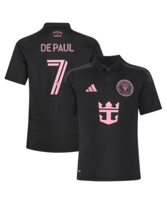 Big Boys and Girls Rodrigo De Paul Black Inter Miami CF 2026 Presagio Replica Jersey