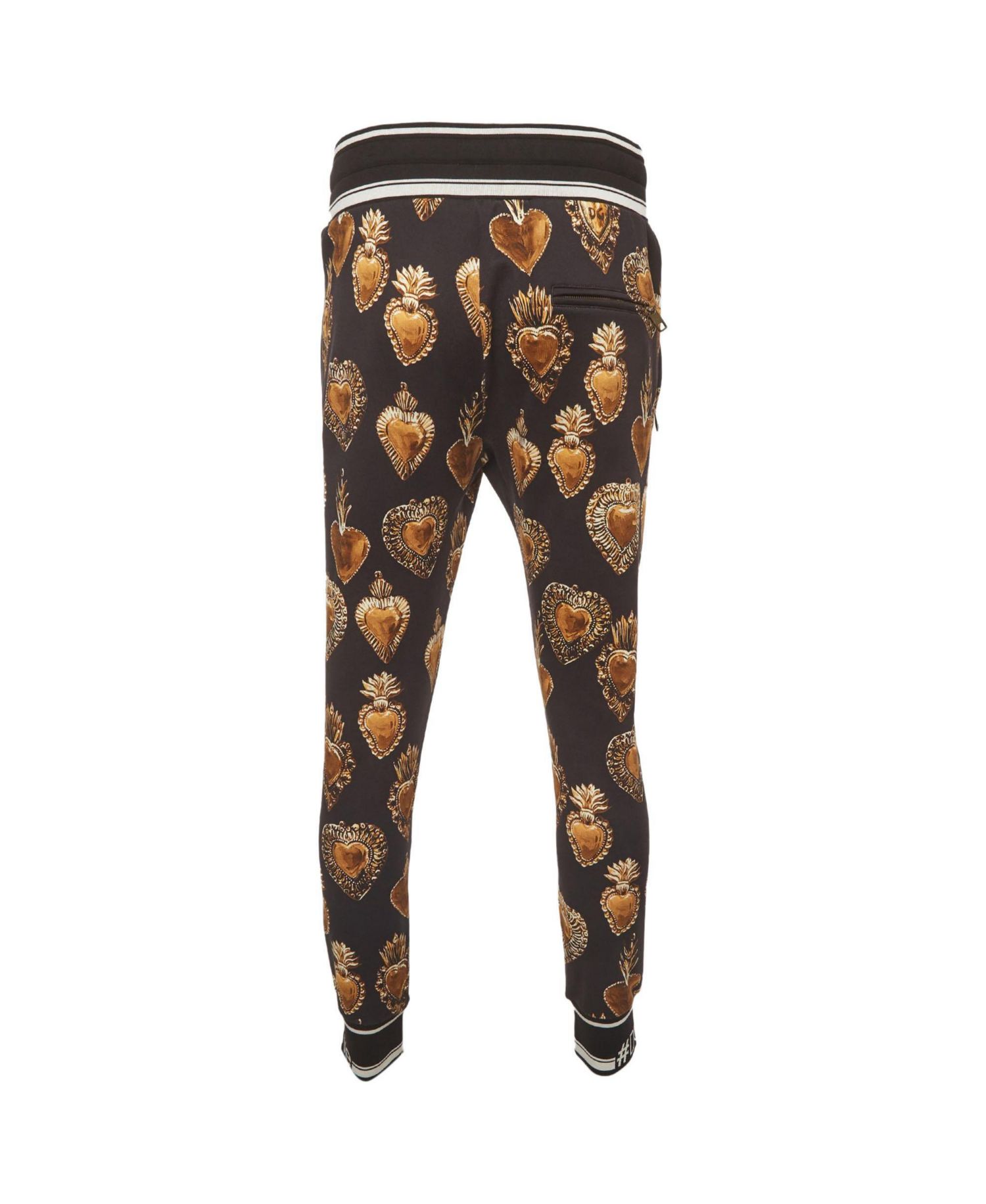 Men's Printed Jersey Drawstring Joggers