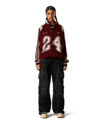 Women's 24 Jacquard Zip Up Cardigan