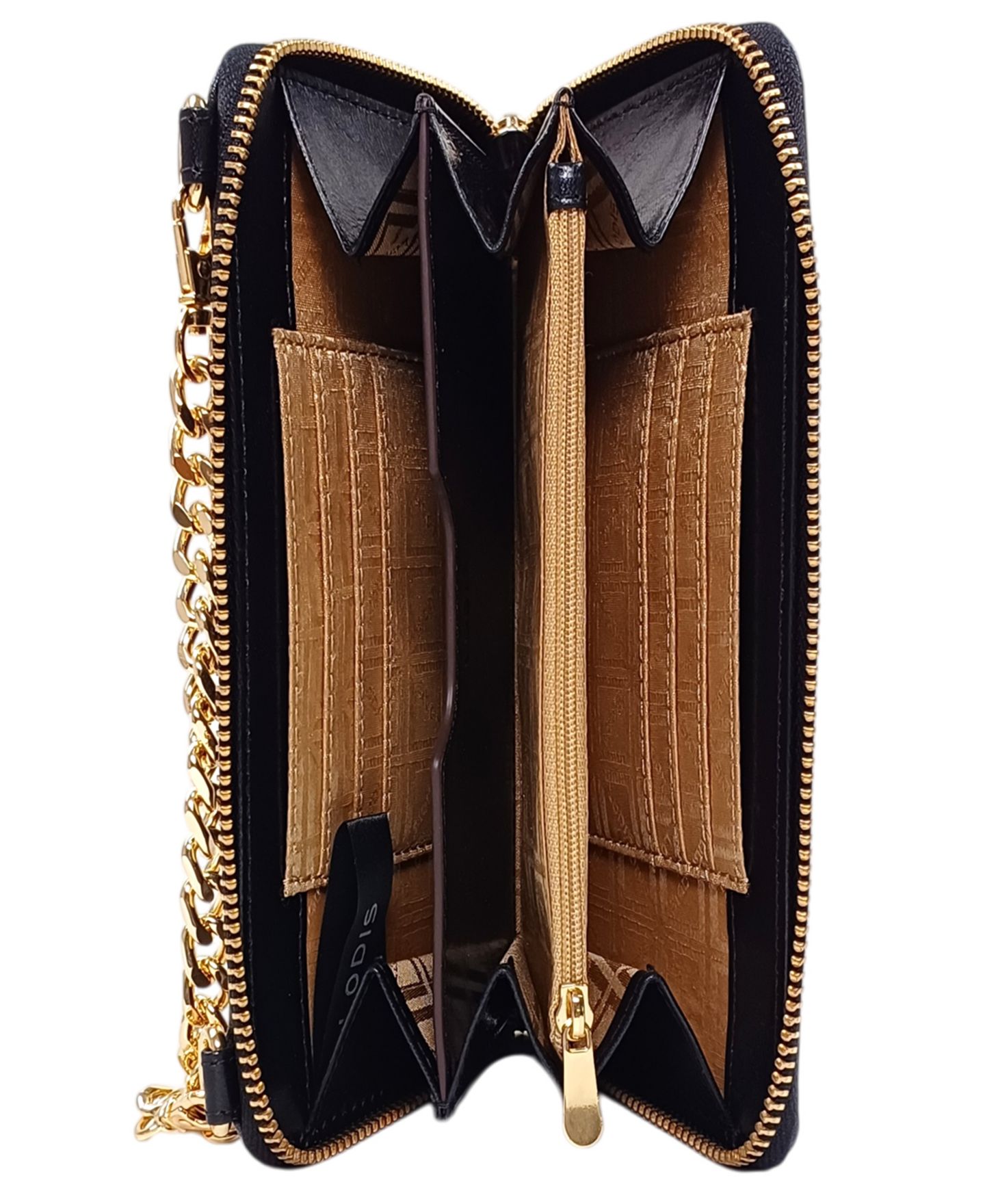 Женская сумка LODIS Amara Croco Mini Sling Crossbody, цвет: Чёрный — фото 4