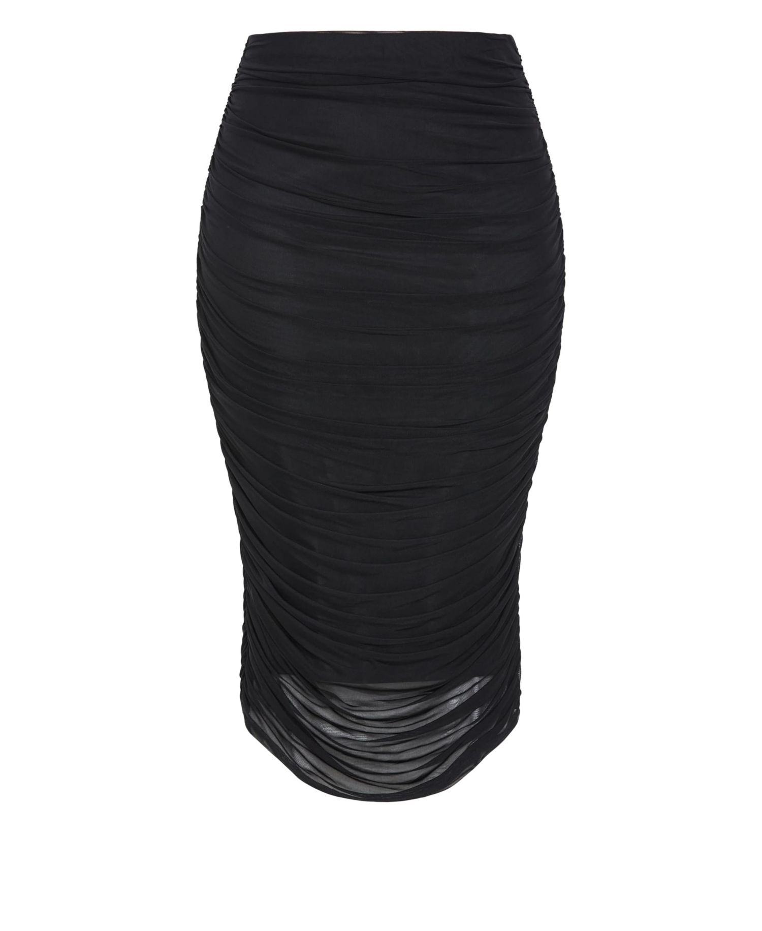 Women's Plus Size Anastasia Ruched Midi Skirt