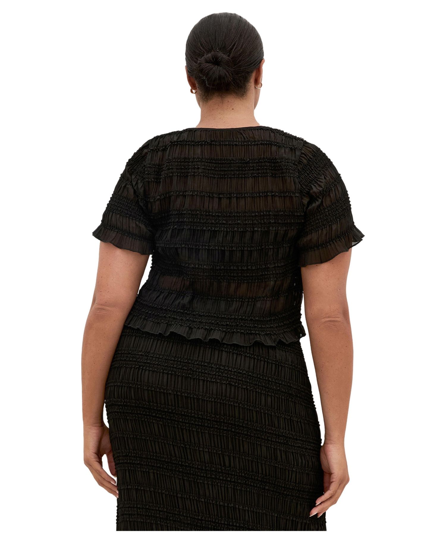 Women's Plus Size Emelia Shirred Top