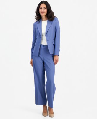 womens dress pant suits Women's Blue Size:US6/AU10/M CHRISTOPHER JOHN ROGERS & features_Slit Piece Ideal for business