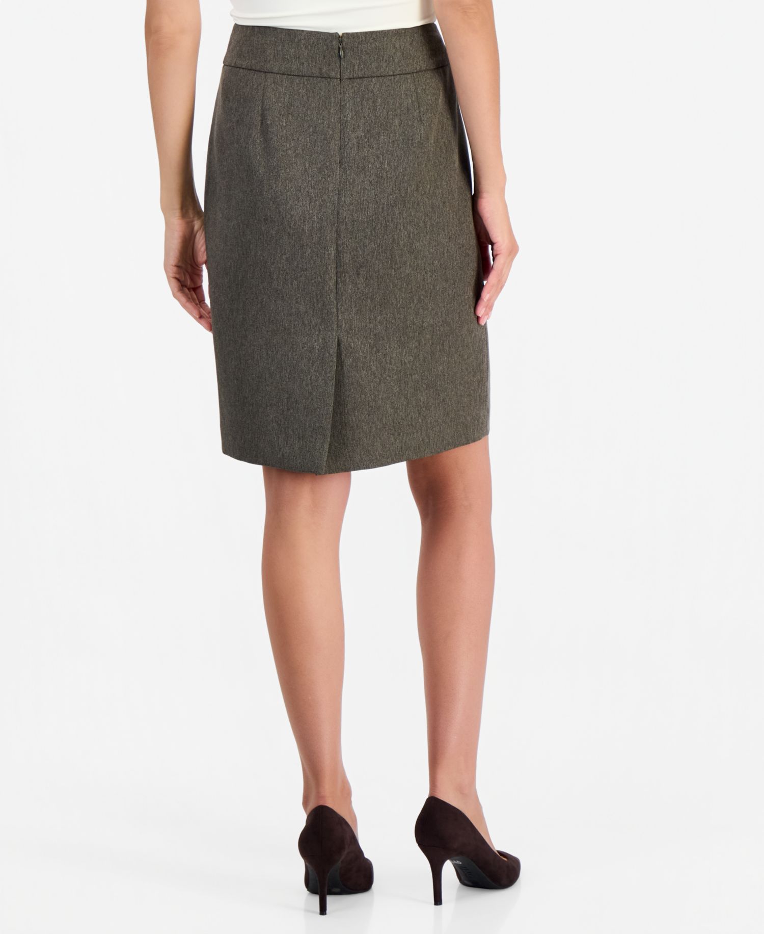 Women's Slim-Fit Notch-Collar Two-Button Jacket and Skirt, 2-Piece Set