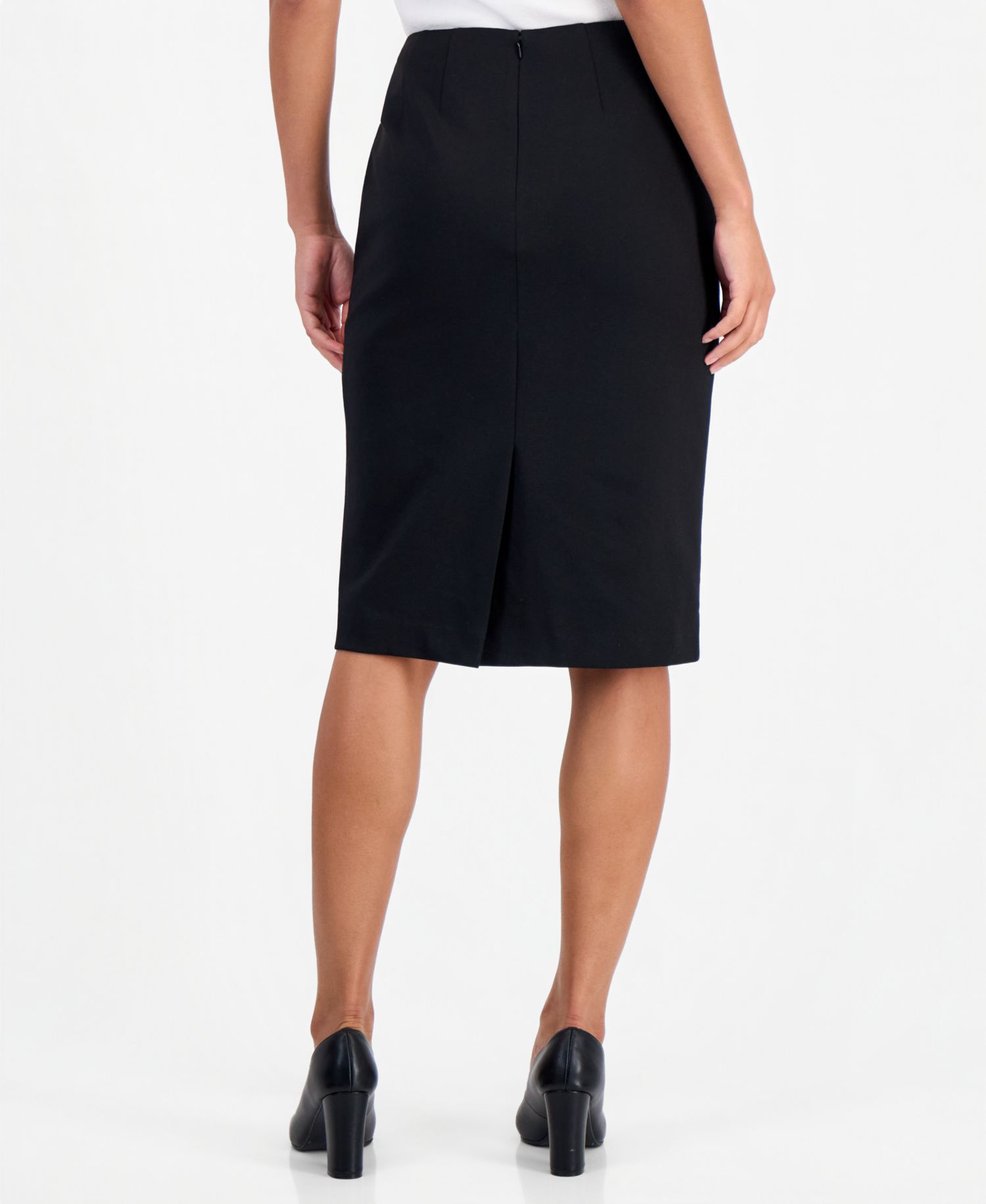 Women's Peplum Pencil Notched-Collar Jacket and Skirt, 2-Piece Set