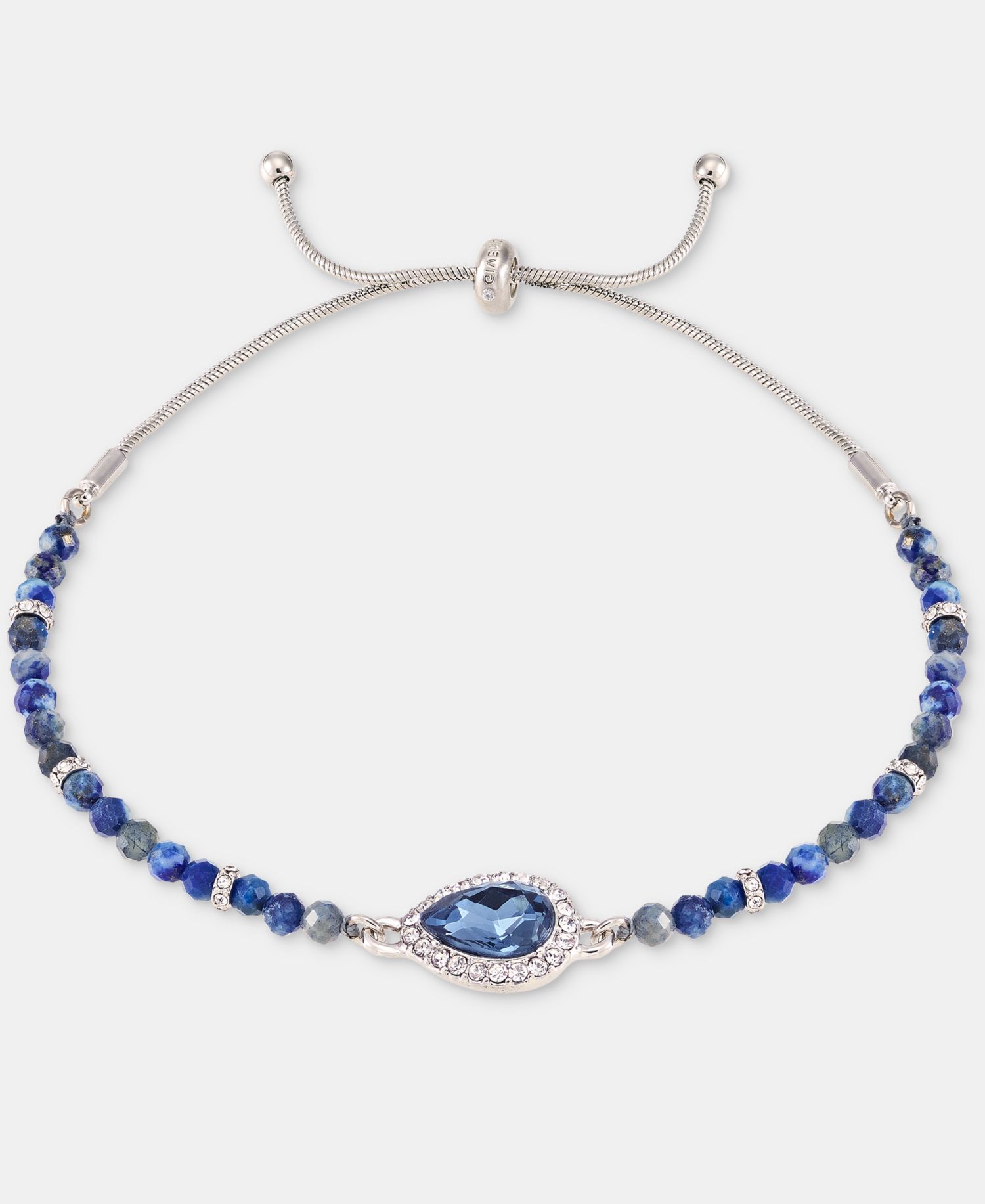 Crystal Beaded Slider Bracelet