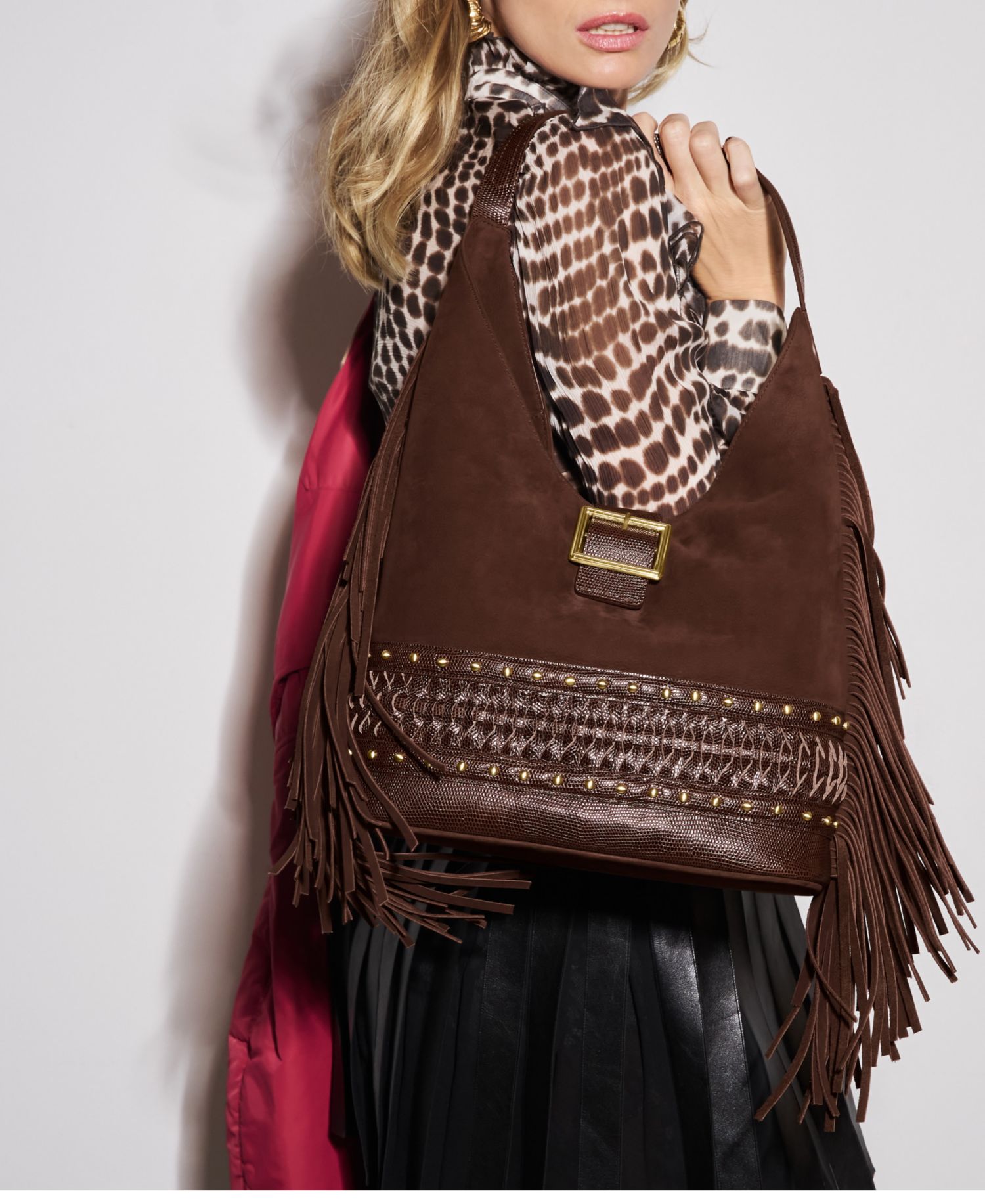 Gwynne Bohemian Large Leather Shoulder Bag