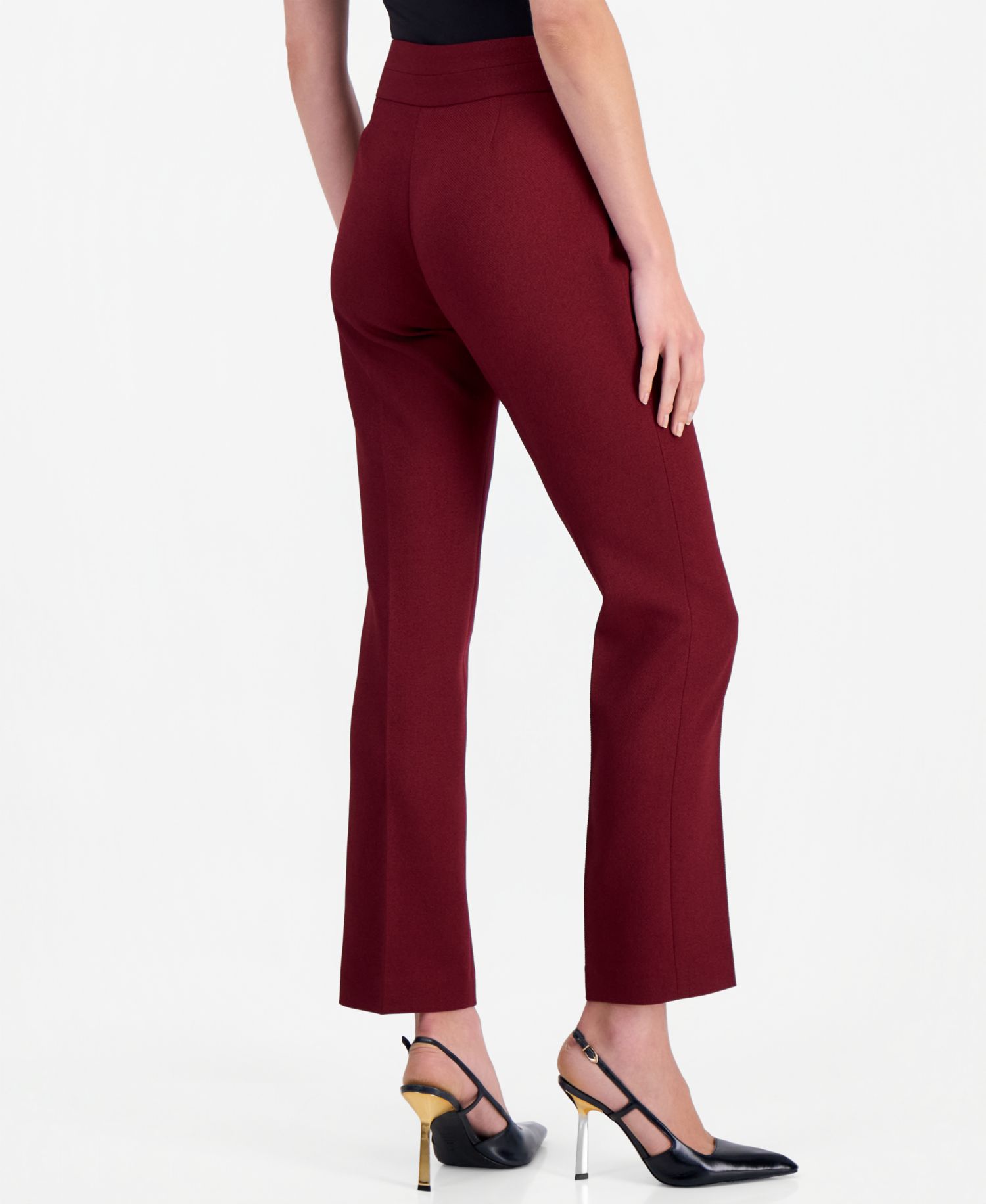 Women's Flared-Leg Mid-Rise Pants