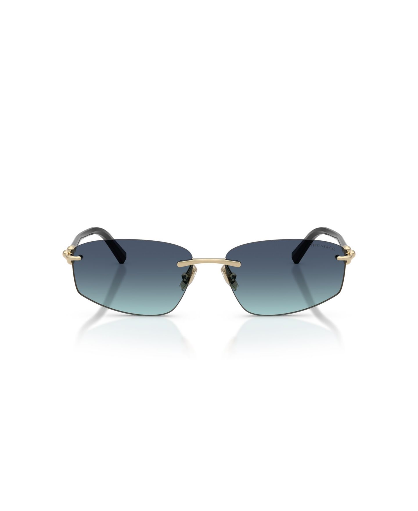 Солнцезащитные очки Tiffany & Co. Unisex Geometric Sunglasses, TF3114, цвет: Синий — фото 2