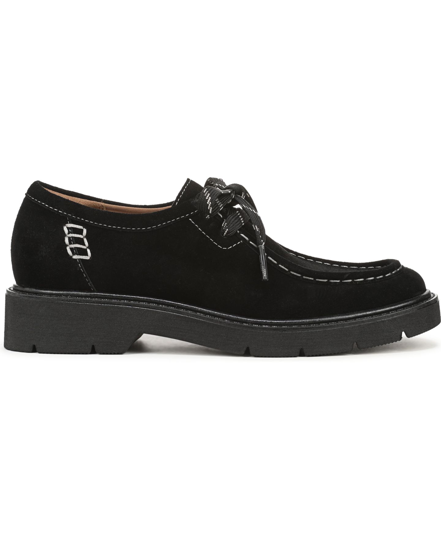 Женские туфли Naturalizer Tisha Oxford Round Toe, цвет: Чёрный замшевый — фото 2