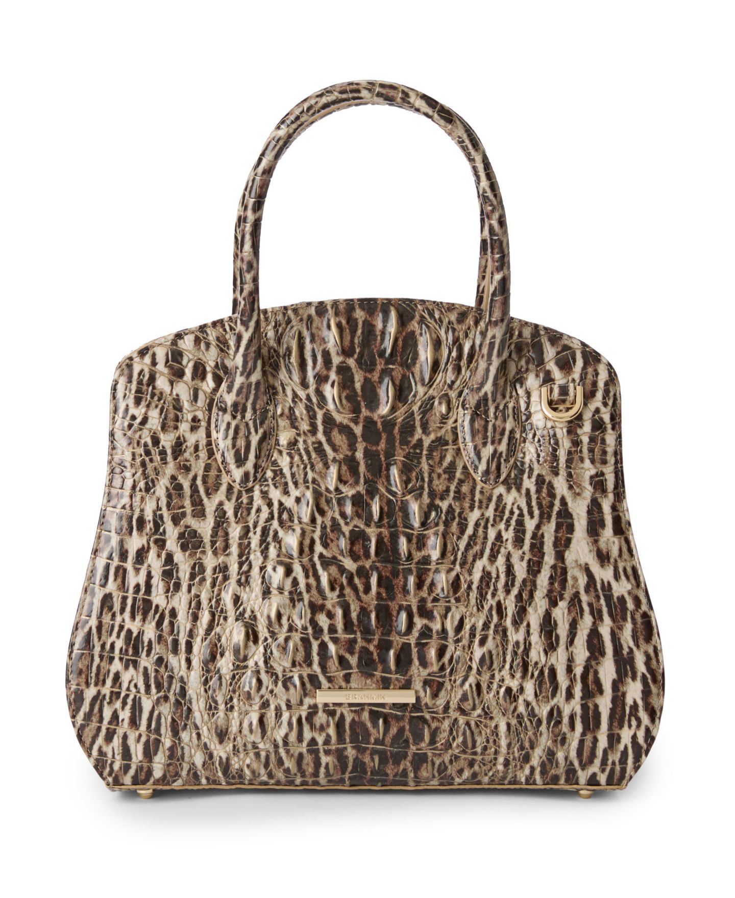 Женская сумка Brahmin Rosetta Melbourne Medium Leather Satchel, цвет: Ocelot — фото 1