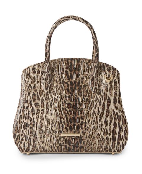 Женская сумка Brahmin Rosetta Melbourne Medium Leather Satchel, цвет: Ocelot