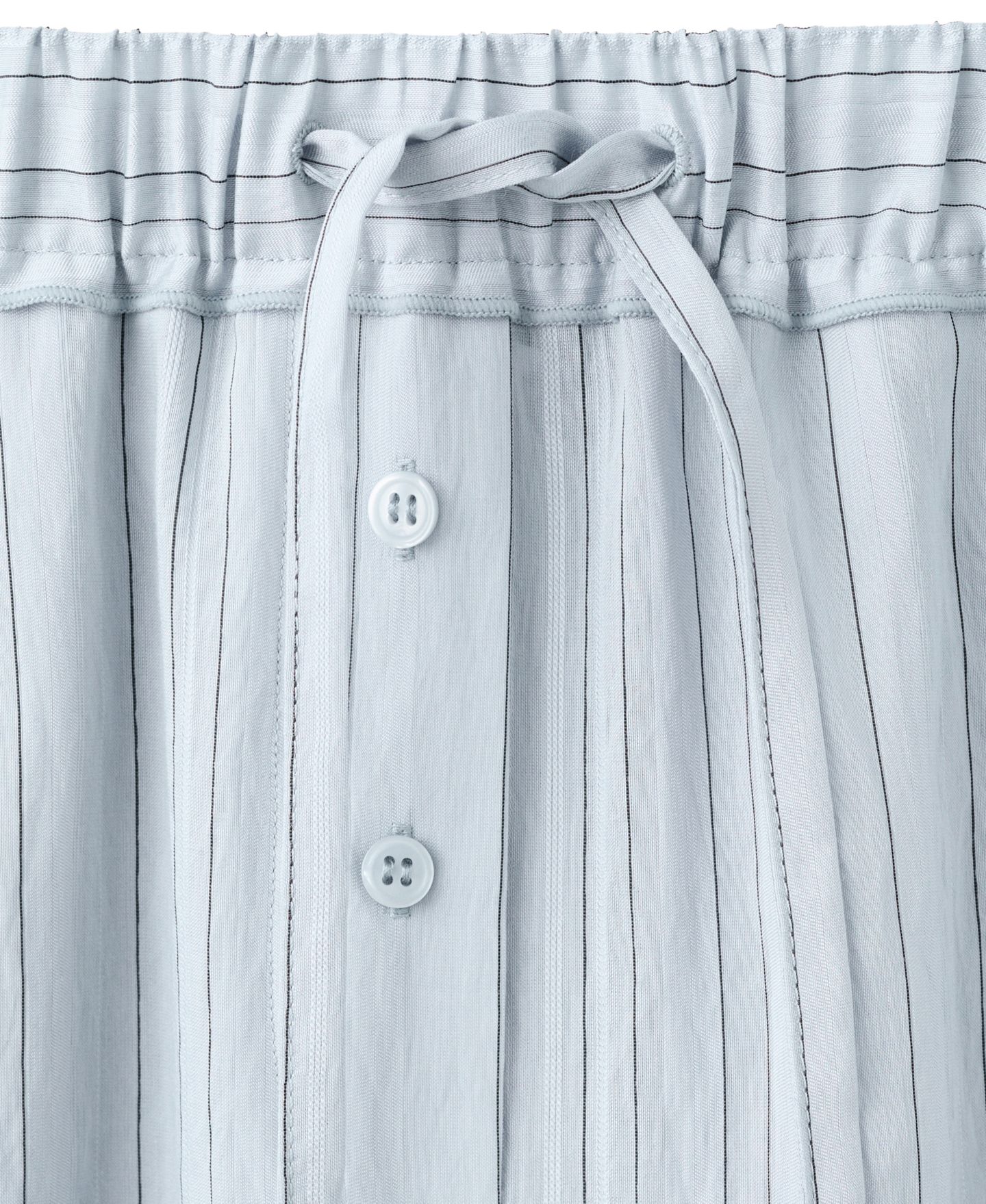 Женские брюки Mango Wide-Leg Striped, цвет: Синий — фото 5