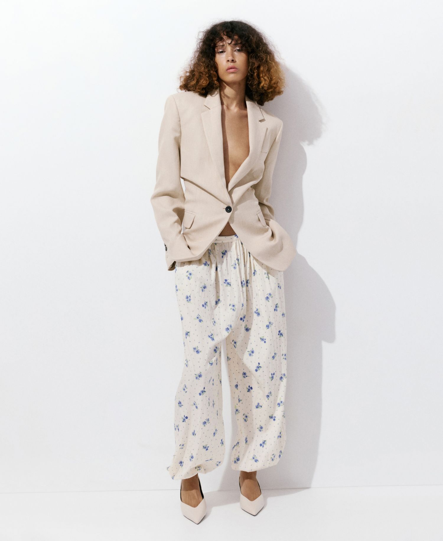 Women's Floral-Print Harem Pants