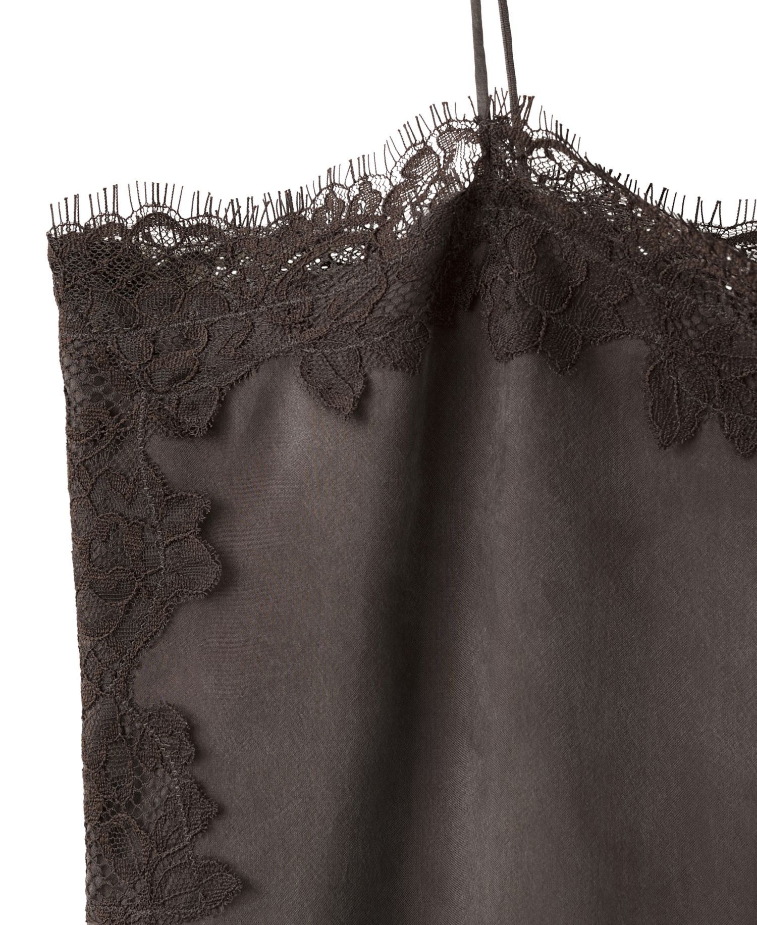 Women's Lace Camisole Side Slit Midi Dress