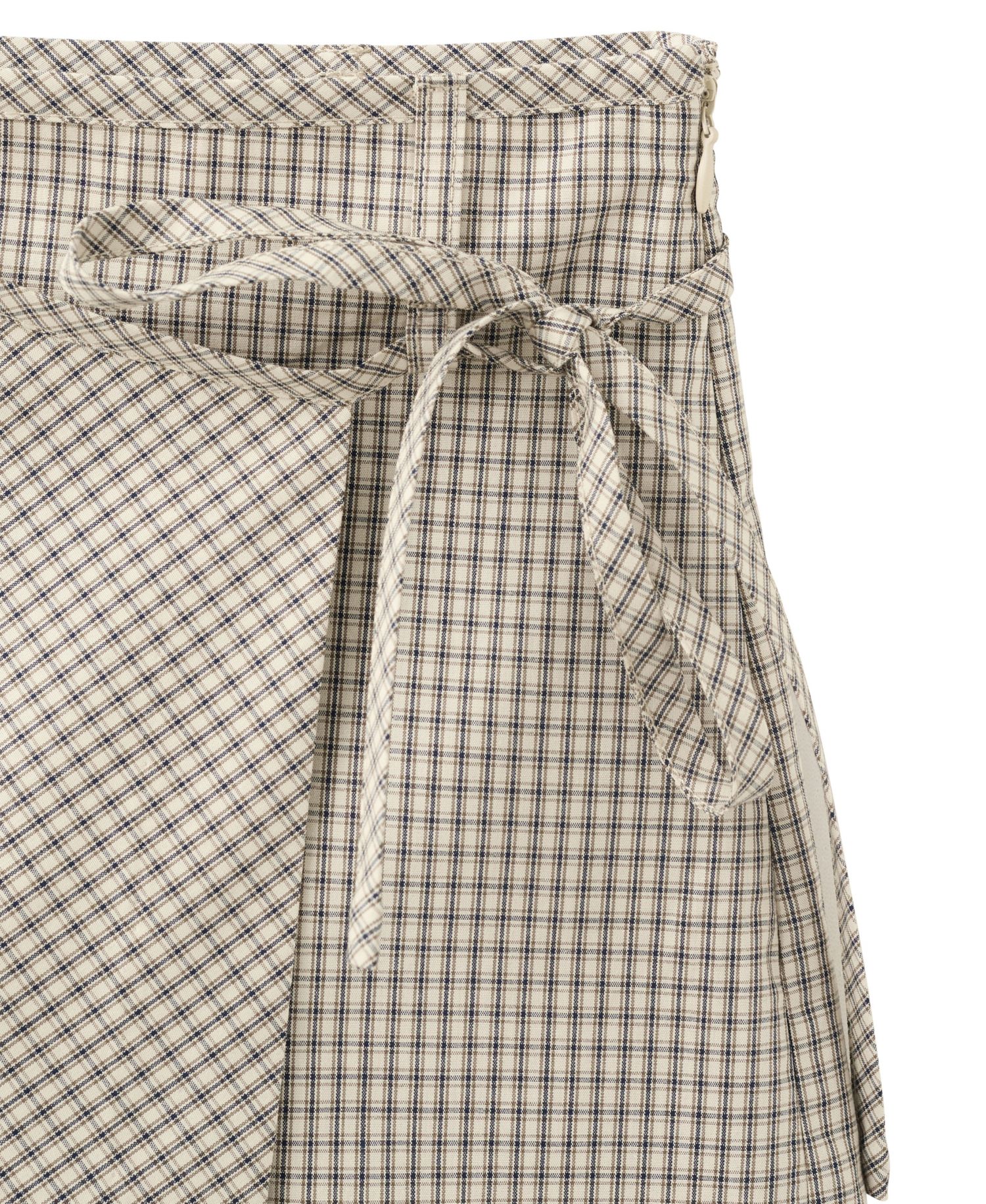 Women's Plaid Tie-Waist Skort, 2.68" Inseam