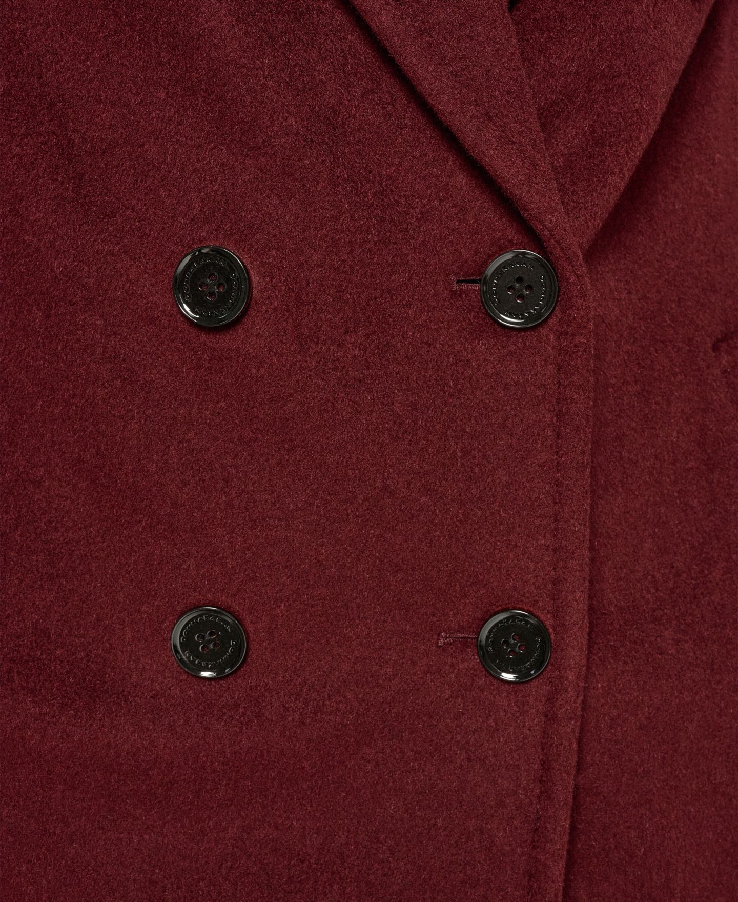 Женское пальто Donna Karan New York Double-Breasted Long Wool-Cashmere Blend, цвет: Вишнёвый — фото 6