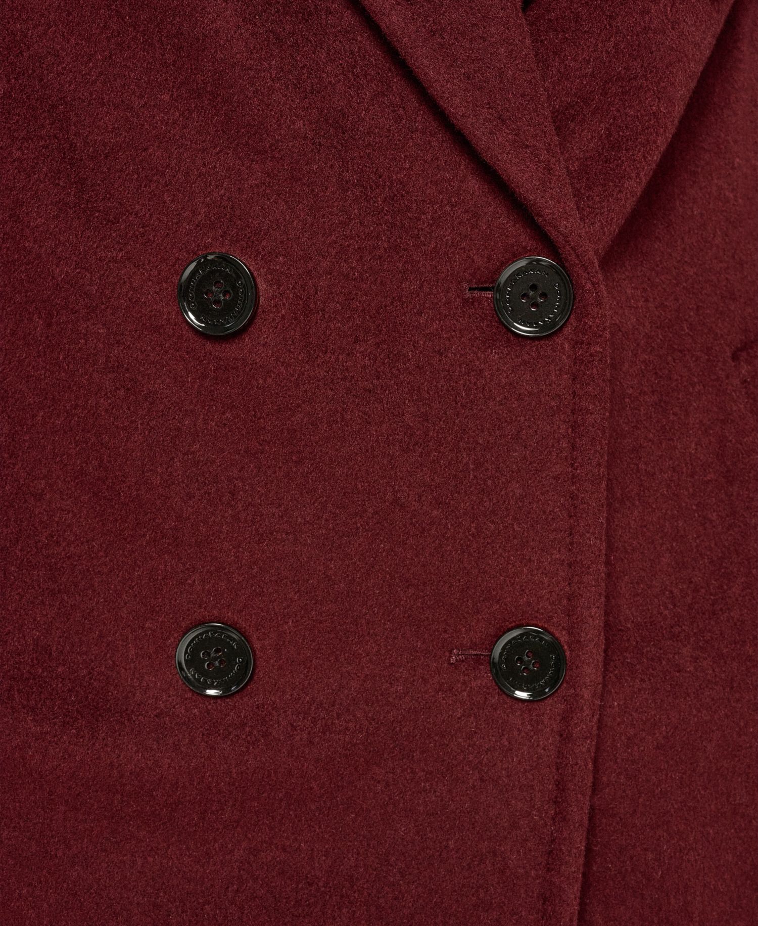 Women's Double-Breasted Long Wool-Cashmere Blend Coat