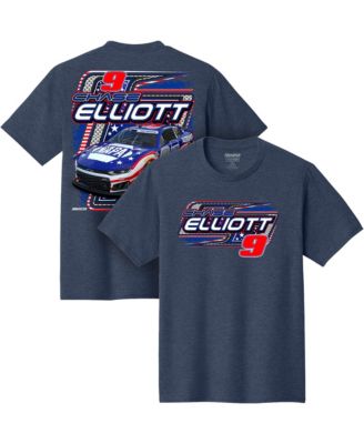 Men's Heather Navy Chase Elliott NAPA Patriotic Car T-Shirt