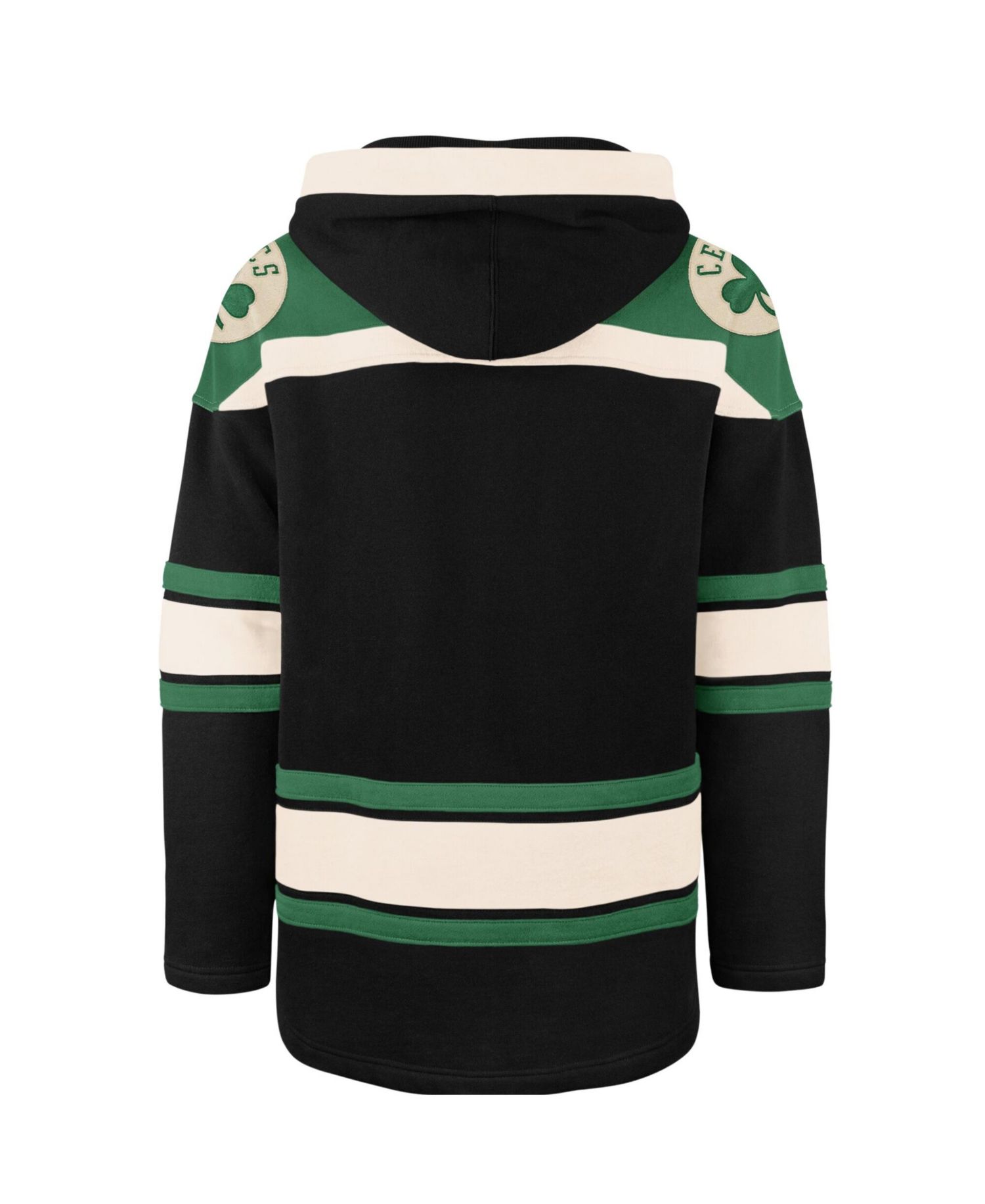 Men's Black Boston Celtics Logo Superior Lacer Hoodie