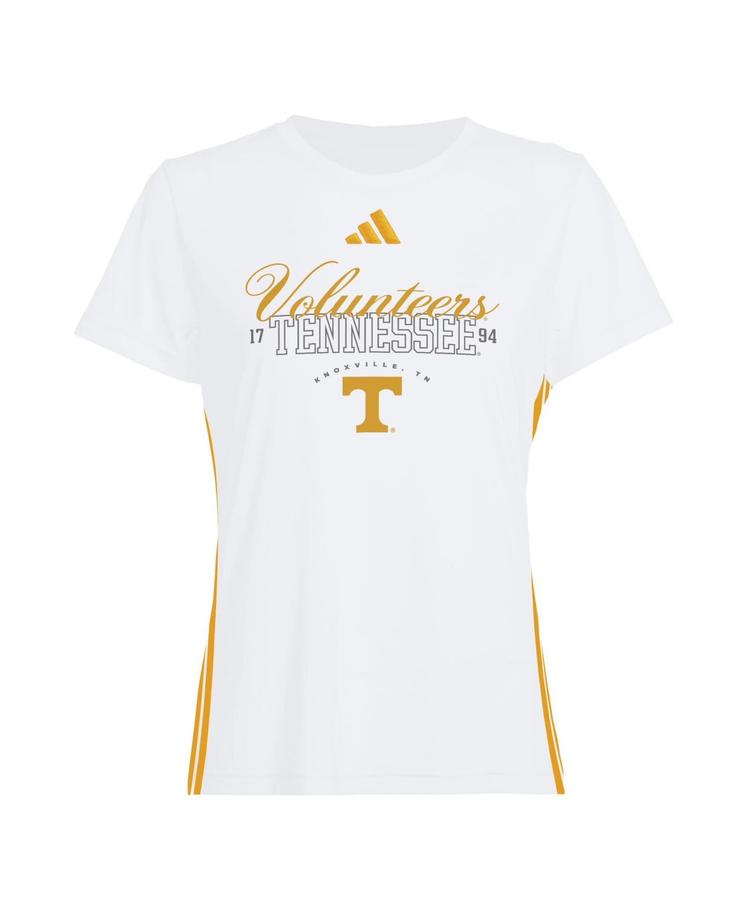 Women's White Tennessee Volunteers Essentials 3-Stripes T-Shirt