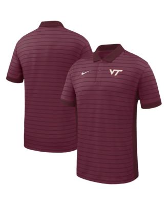 Men's Garnet Virginia Tech Hokies Victory Stripe Dri-FIT Polo Shirt